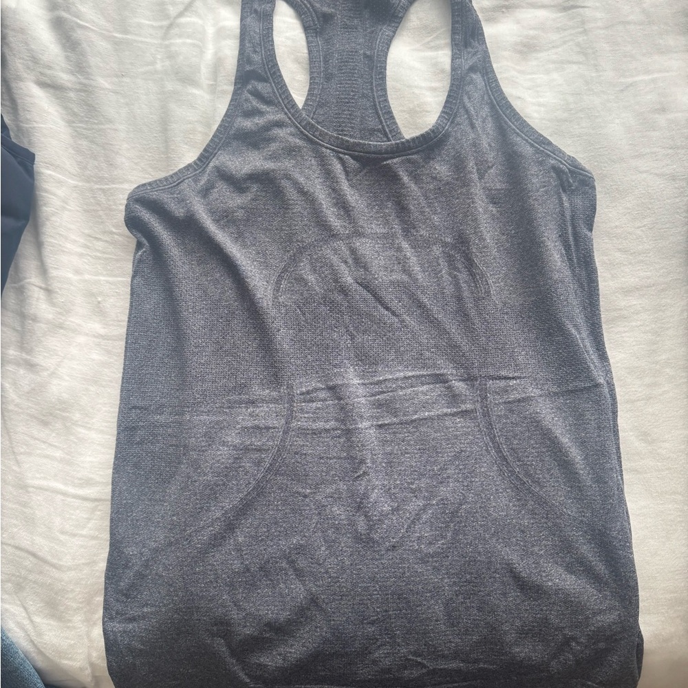 Gray Women's Lululemon Racerback Tank Top
